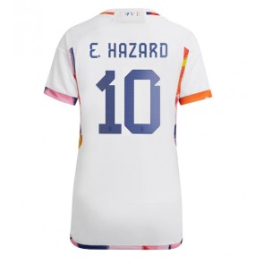 Belgien Eden Hazard #10 Replika Udebanetrøje Dame VM 2022 Kortærmet